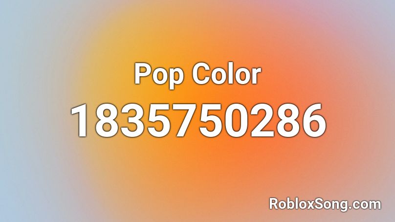 Pop Color Roblox ID
