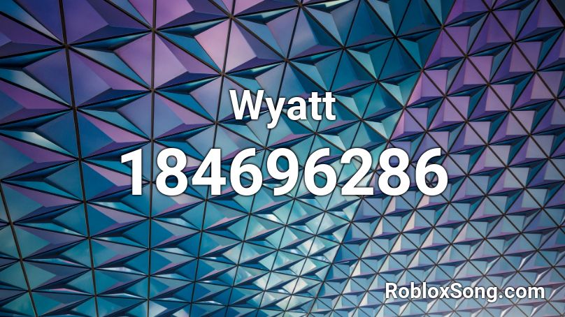 Wyatt  Roblox ID