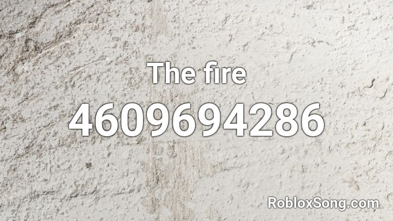 The fire Roblox ID