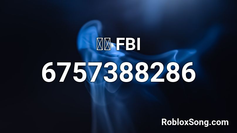 丁特 FBI Roblox ID