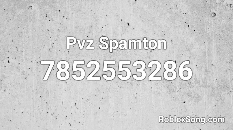 Pvz Spamton Roblox ID