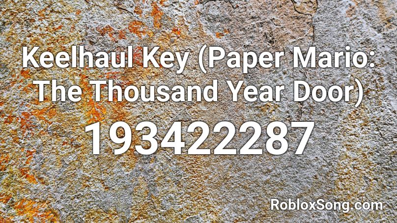 Keelhaul Key (Paper Mario: The Thousand Year Door) Roblox ID