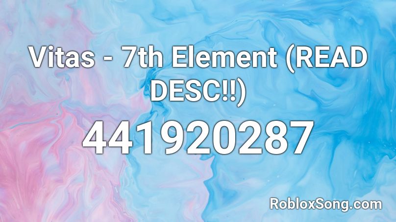 Vitas 7th Element Read Desc Roblox Id Roblox Music Codes - vitas 7th element roblox id