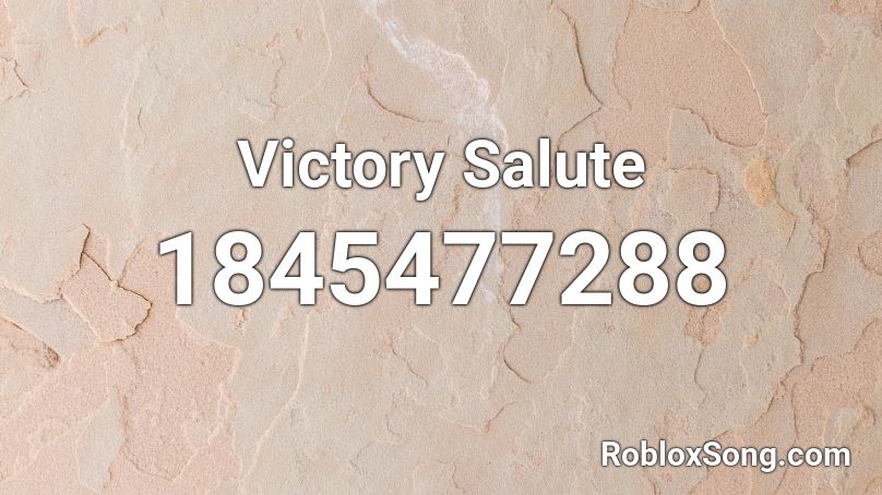 Victory Salute Roblox ID