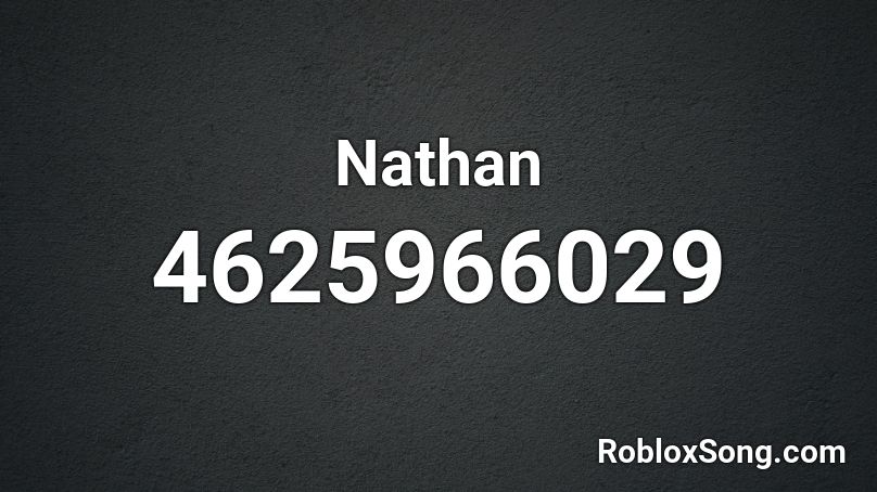 Nathan Roblox ID