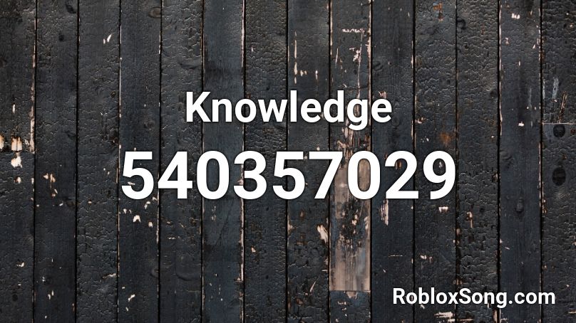 Knowledge Roblox ID