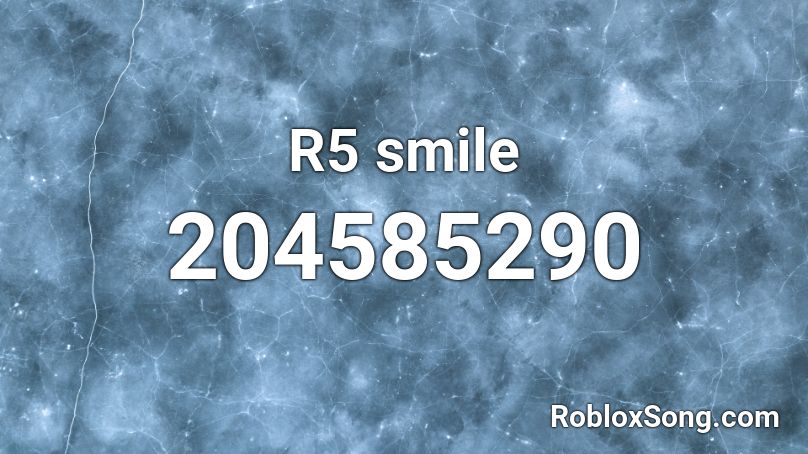 R5 smile  Roblox ID