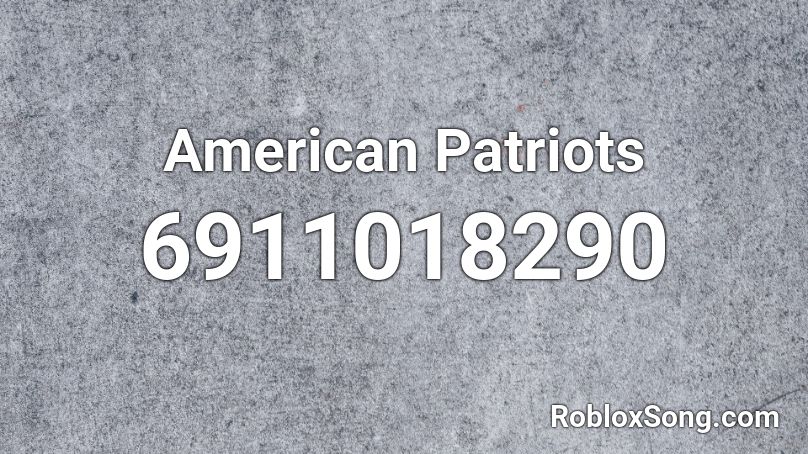 American Patriots Roblox ID