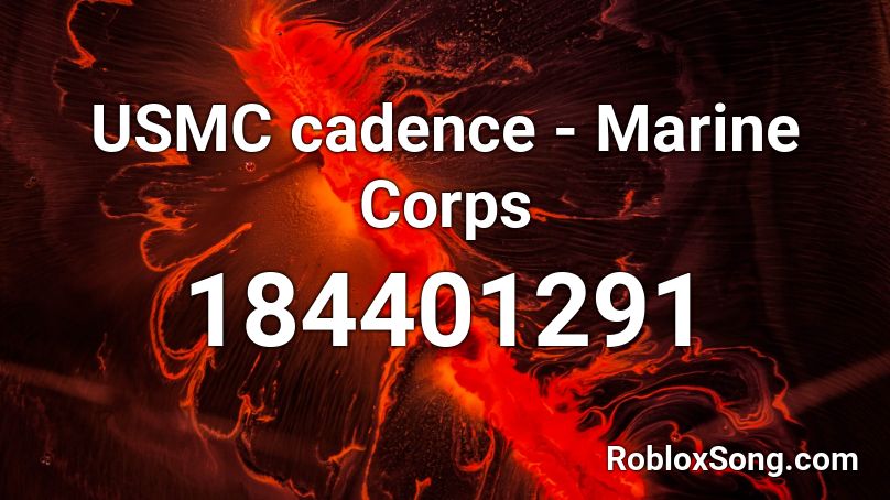 USMC cadence - Marine Corps Roblox ID