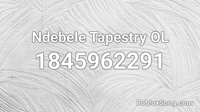 Ndebele Tapestry OL Roblox ID