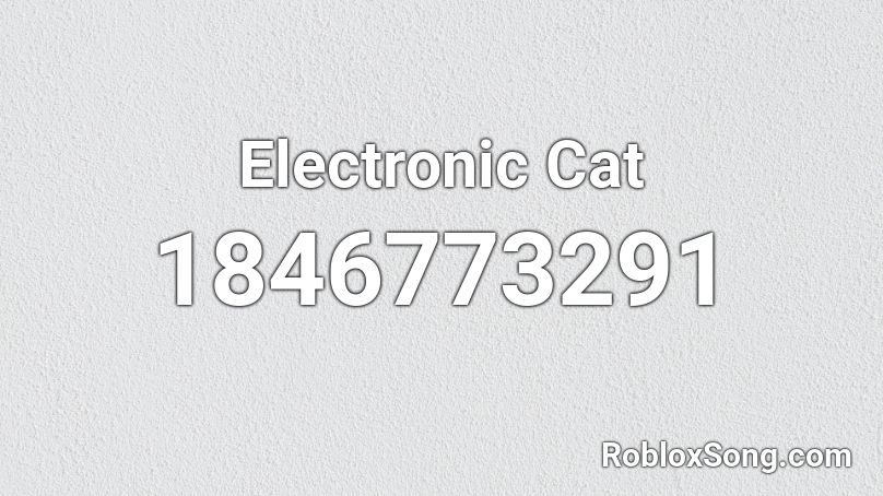 Electronic Cat Roblox ID