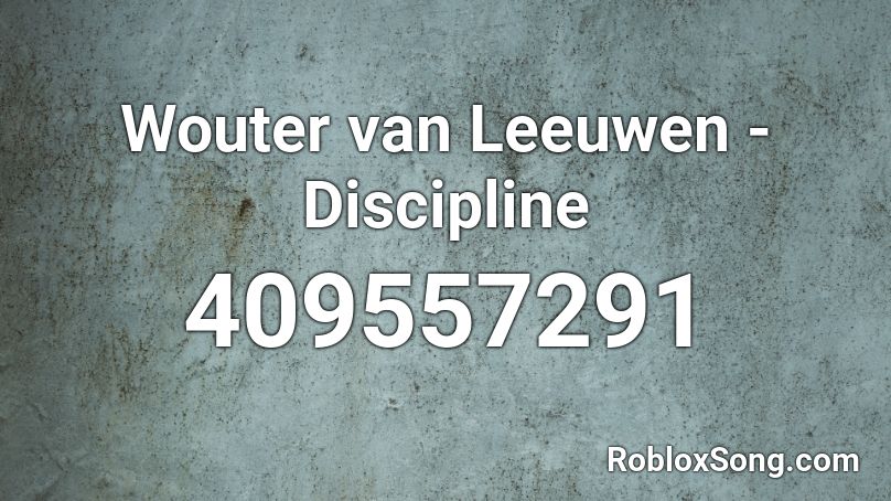 Wouter van Leeuwen - Discipline Roblox ID