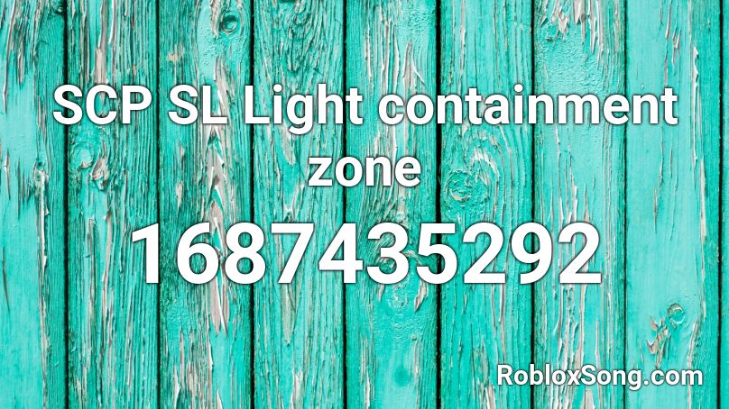 SCP SL Light containment zone Decontamination 30s Roblox ID