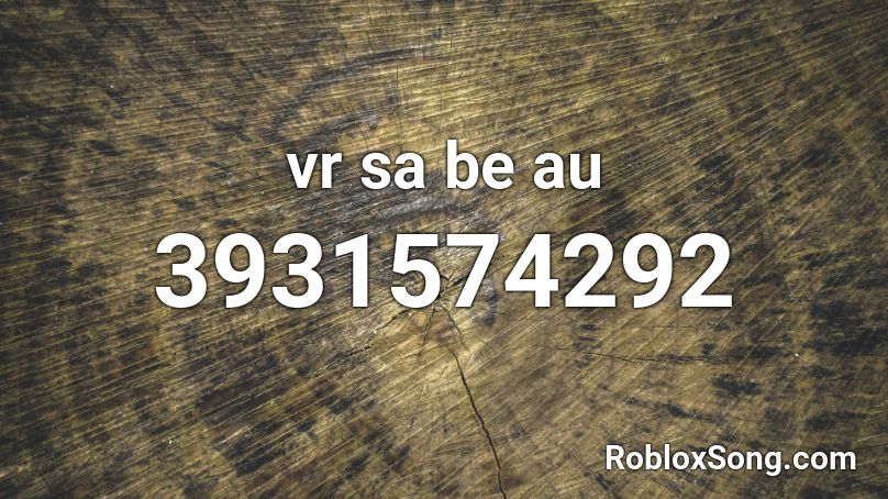 vr sa be au Roblox ID