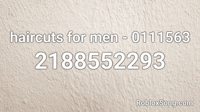 haircuts for men - 0111563 Roblox ID