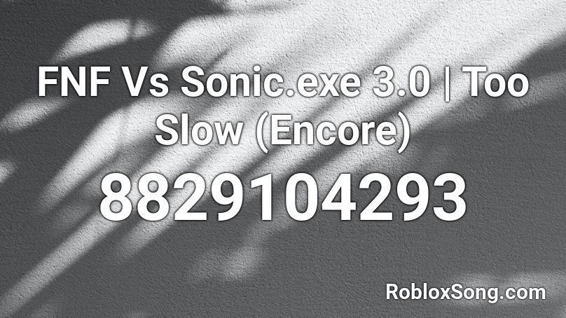 ALL FNF SONIC.EXE V2 Music CODES/IDs for ROBLOX! 