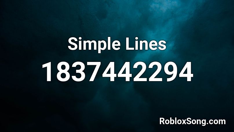 Simple Lines Roblox ID