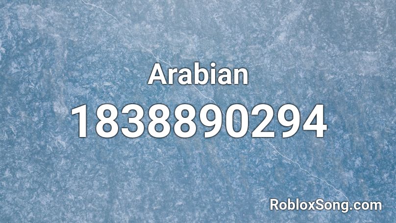 Arabian Roblox ID
