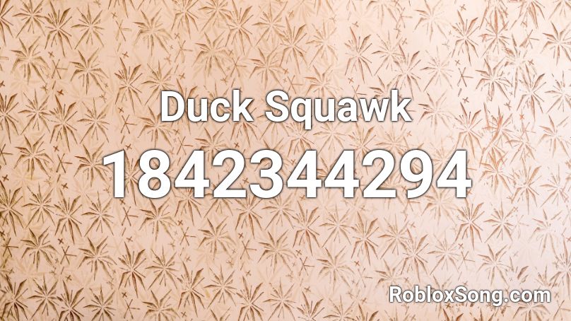 Duck Squawk Roblox ID