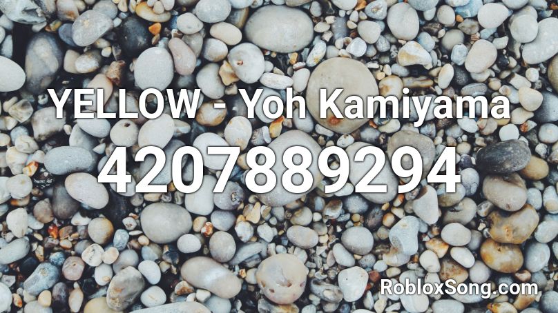 YELLOW - Yoh Kamiyama Roblox ID