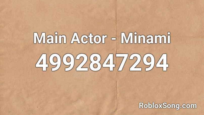 Main Actor - Minami Roblox ID