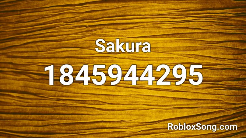 Sakura Roblox ID