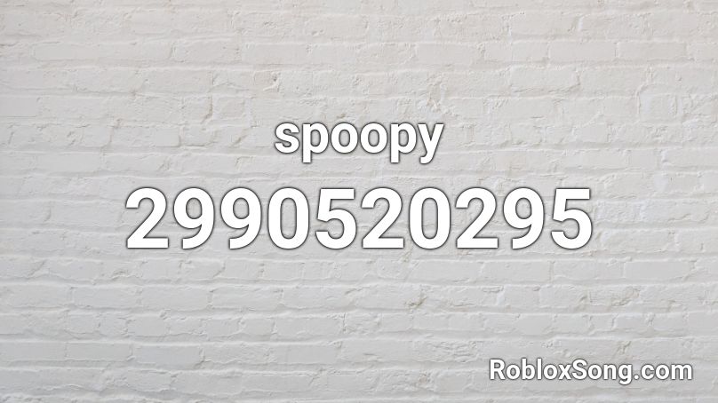 spoopy Roblox ID