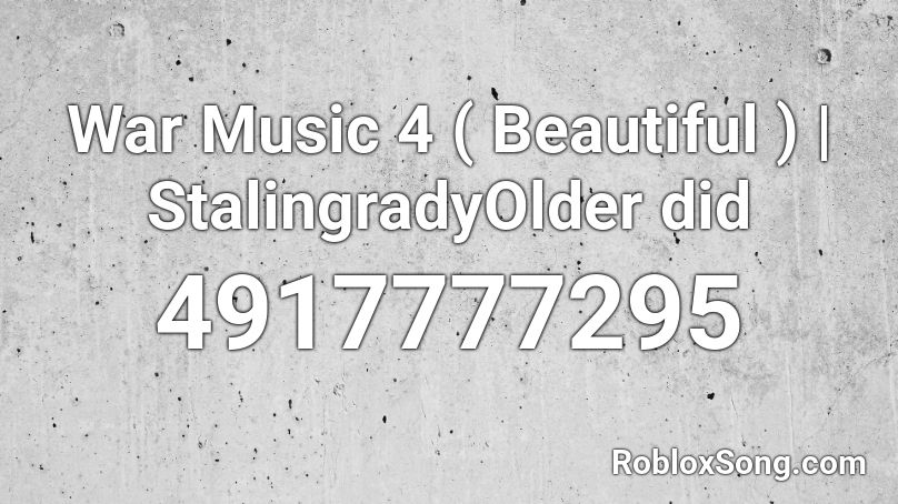 Summer of the '41. CEPHEI Music Roblox ID