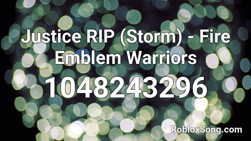 Justice RIP (Storm) - Fire Emblem Warriors Roblox ID