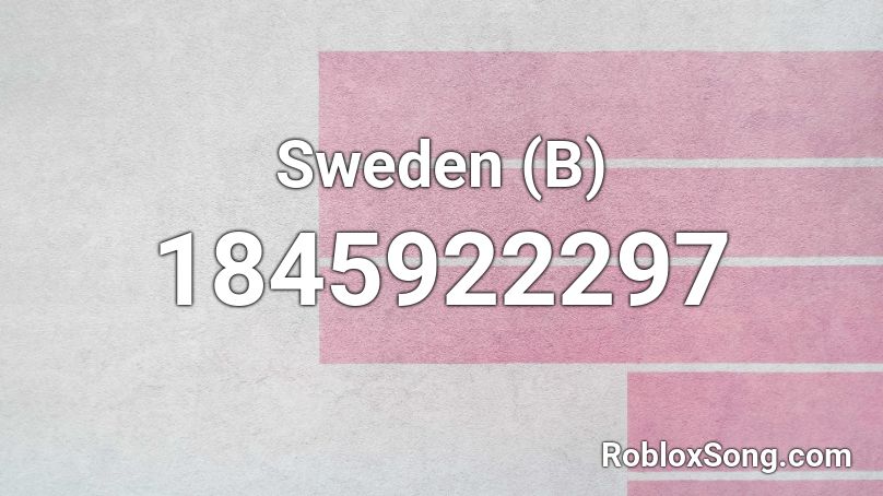 Sweden (B) Roblox ID