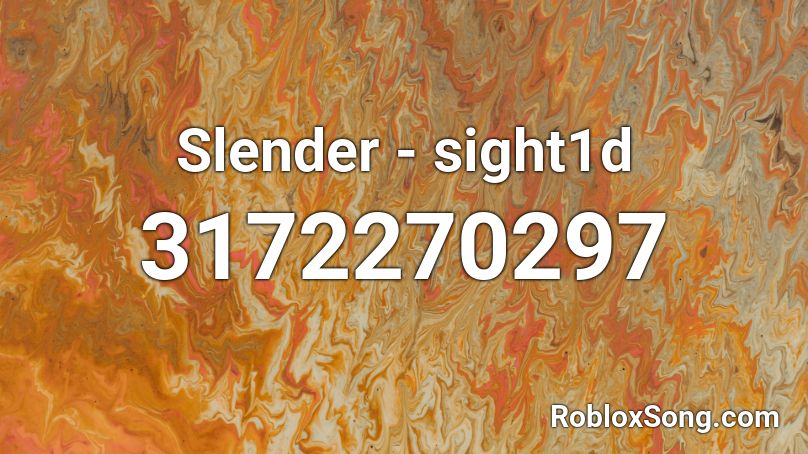 Slender - sight1d Roblox ID