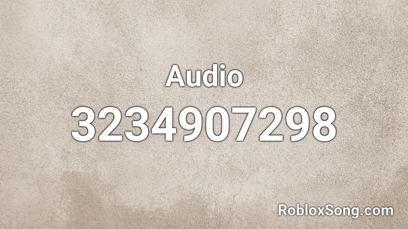 Audio Roblox ID
