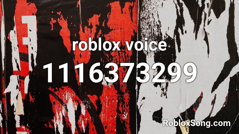 roblox voice Roblox ID
