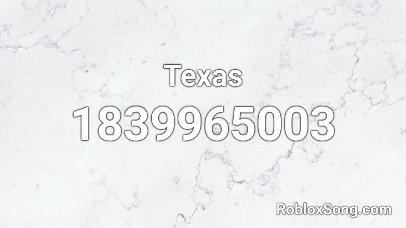 Texas Roblox ID