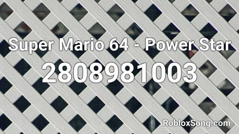 Super Mario 64 - Power Star Roblox ID