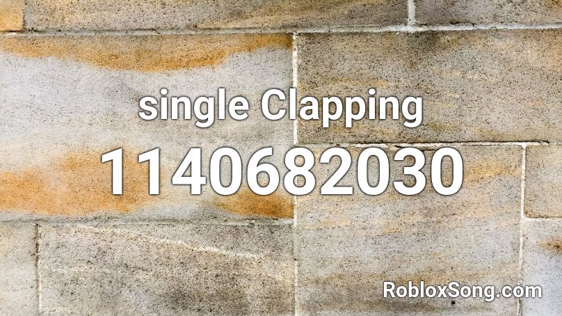 single Clapping Roblox ID