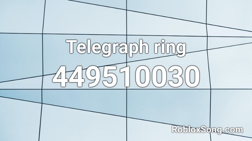 Telegraph ring Roblox ID