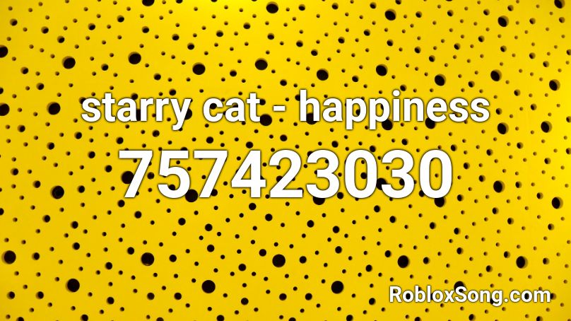 starry cat - happiness  Roblox ID