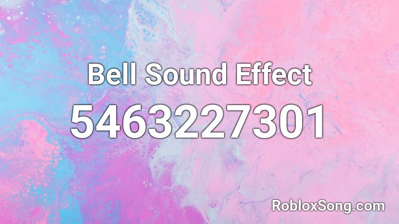 Bell Sound Effect Roblox ID