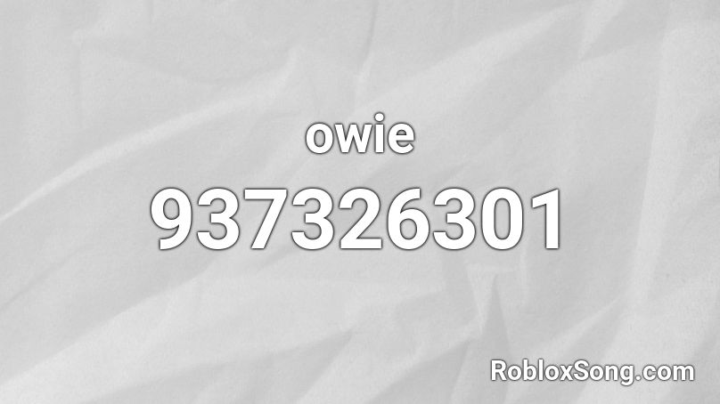 owie Roblox ID