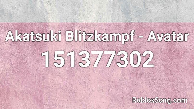 Akatsuki Blitzkampf - Avatar Roblox ID