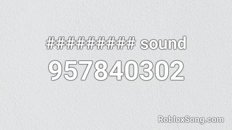 ######### sound Roblox ID