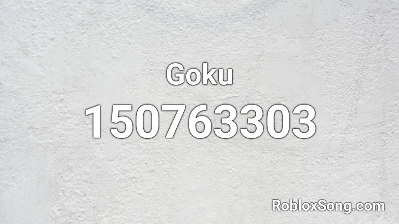 Goku Roblox ID