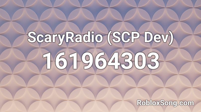 ScaryRadio (SCP Dev) Roblox ID