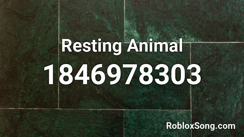 Resting Animal Roblox ID