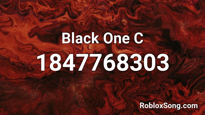 Black One C Roblox ID