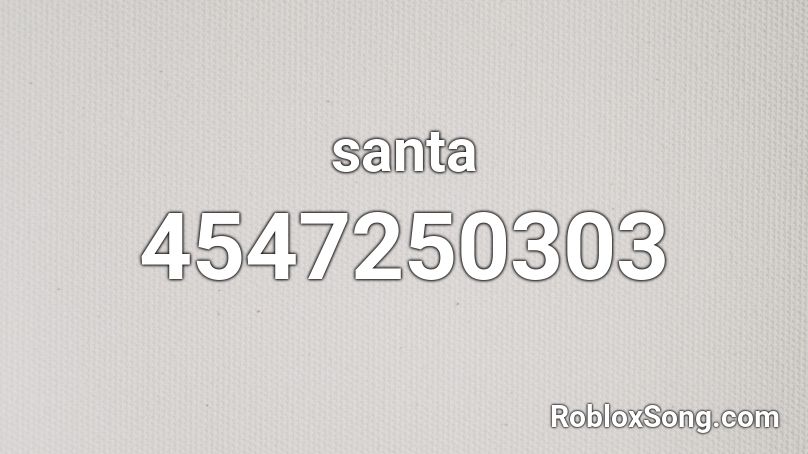 santa Roblox ID