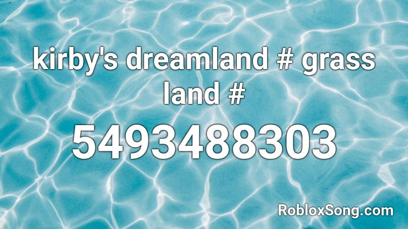 kirby's dreamland # grass land # Roblox ID