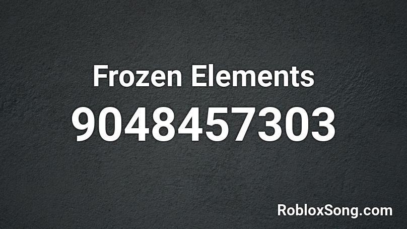 Frozen Elements Roblox ID