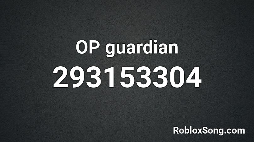 OP guardian Roblox ID